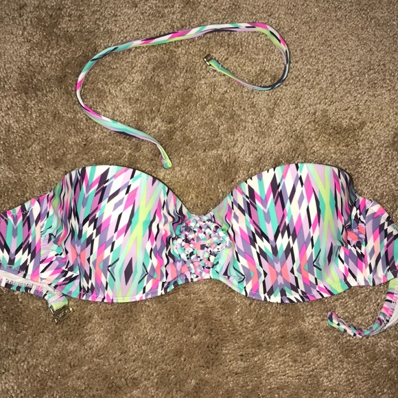 STRAPLESS BIKINI TOP WITH OPTIONAL STRAP - Picture 1 of 1